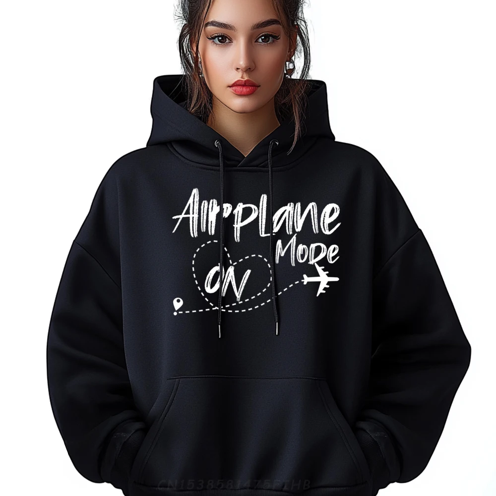 

Airplane Mode On Adventure Traveling Vacation Travel Vintage Hoodies Men Summer Streetwear Tshirts Character