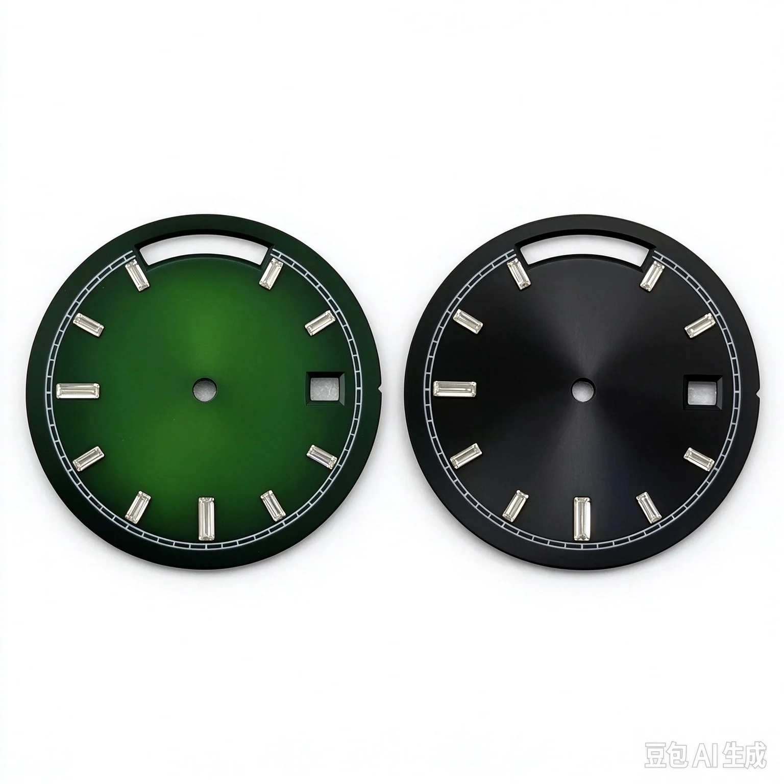 30mm Luxury Classic Date Window Watch Dial for 8285 Movement Crystal Index Sunburst Dial Watch Mod Accessories