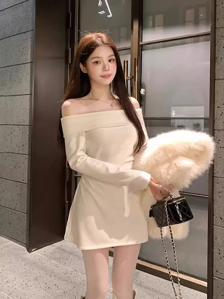 

Ele Pure Design Long Sve Dr Женская облегающая юбка с высокой талией Sexy Ci Commute Winter Faion