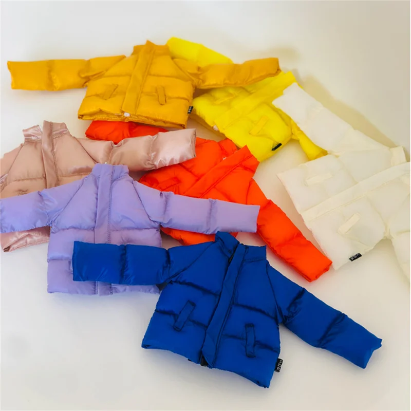 BJD doll clothes suitable for 1/6 size Blythes OB24 doll fashion new candy-colored bread coat cotton-padded men and women winter