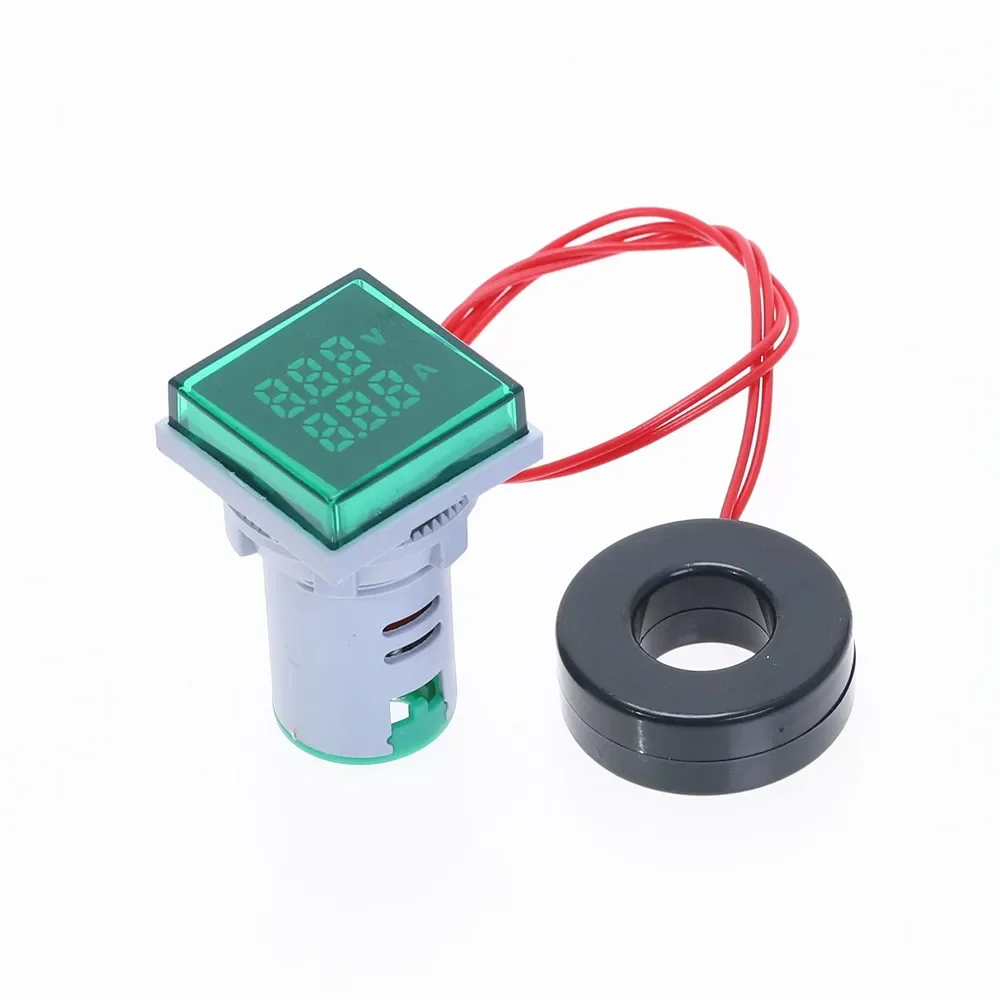 Voltmètre numérique à LED, ampèremètre Hertz HZ, compteur AC 50-500V, 0-100A, tension, courant, Volt, testeur d\'ampli, détecteur, signal lumineux,
