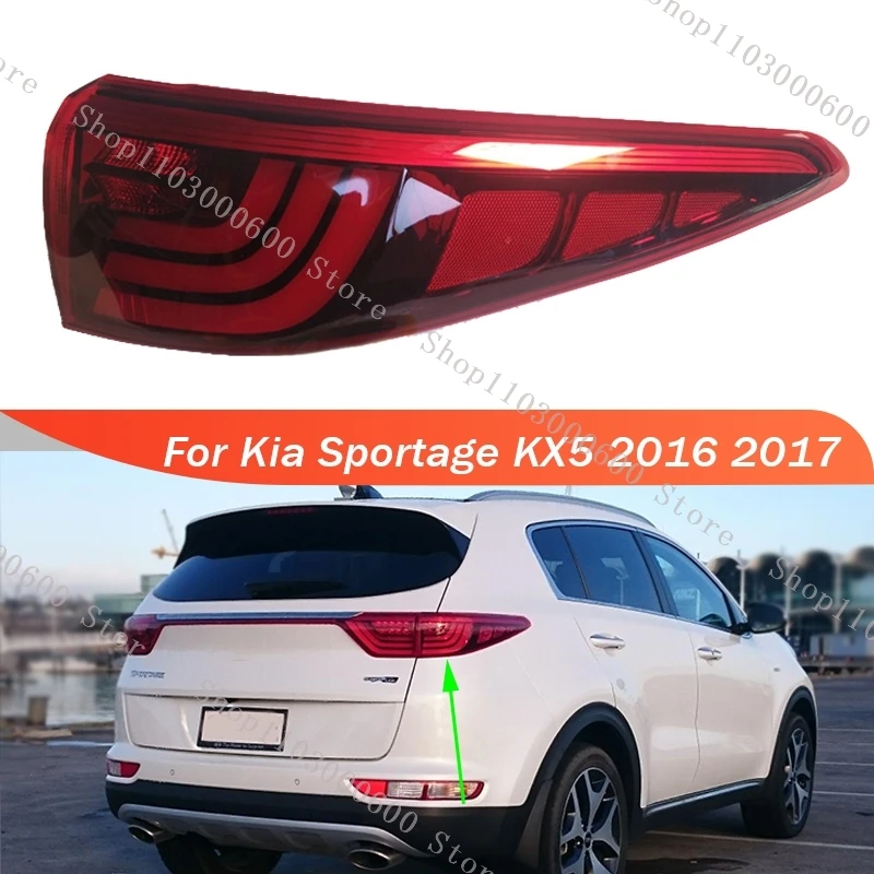 

For KIA Sportage KX5 2016 2017 LED Rear Tail Light Brake Stop Reverse Turn Signal Lamp Taillamp Rearlight 92401D9120 KI2804133