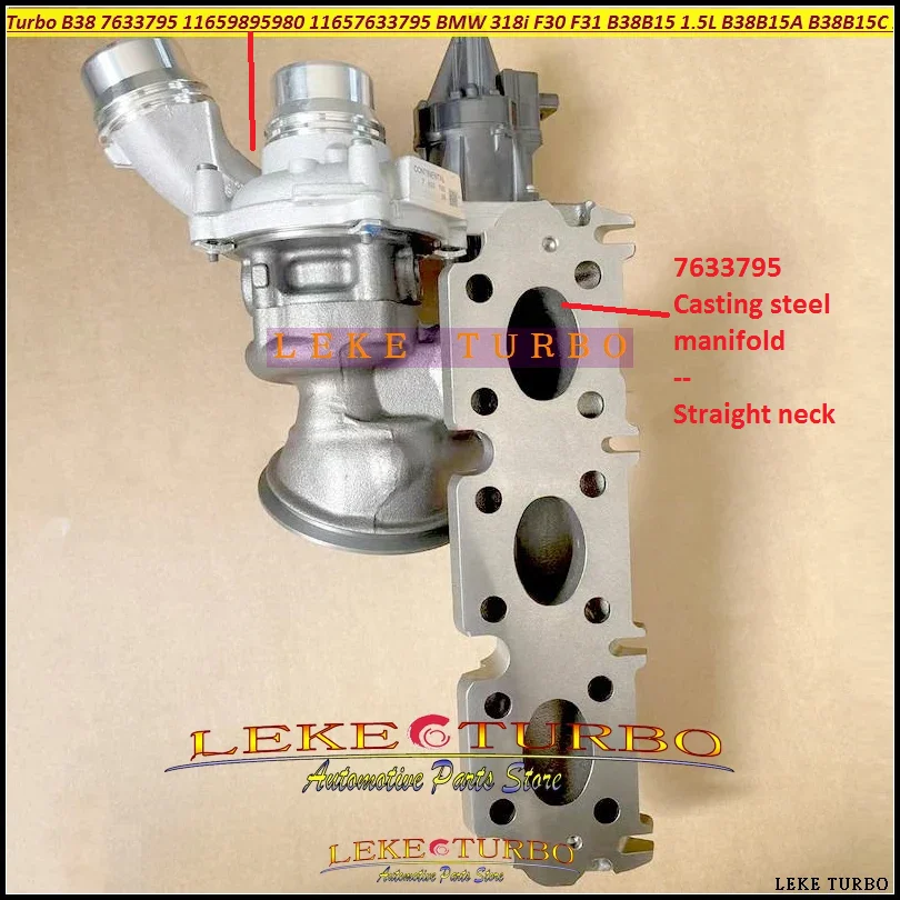 2ks Turbocharger Turbo B38 7633795 11657633795 For BMW 116i 118i F20 F21 318i F30 F31 B38B15 B38B15A B38B15C 1.5L 11659895980