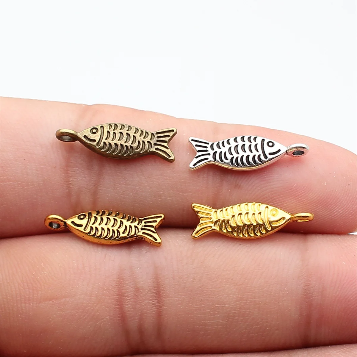 Wholesale Mini Small Fish Ocean Charms Pendant Marine For DIY Handmade Craft Jewelry Gift Accessories