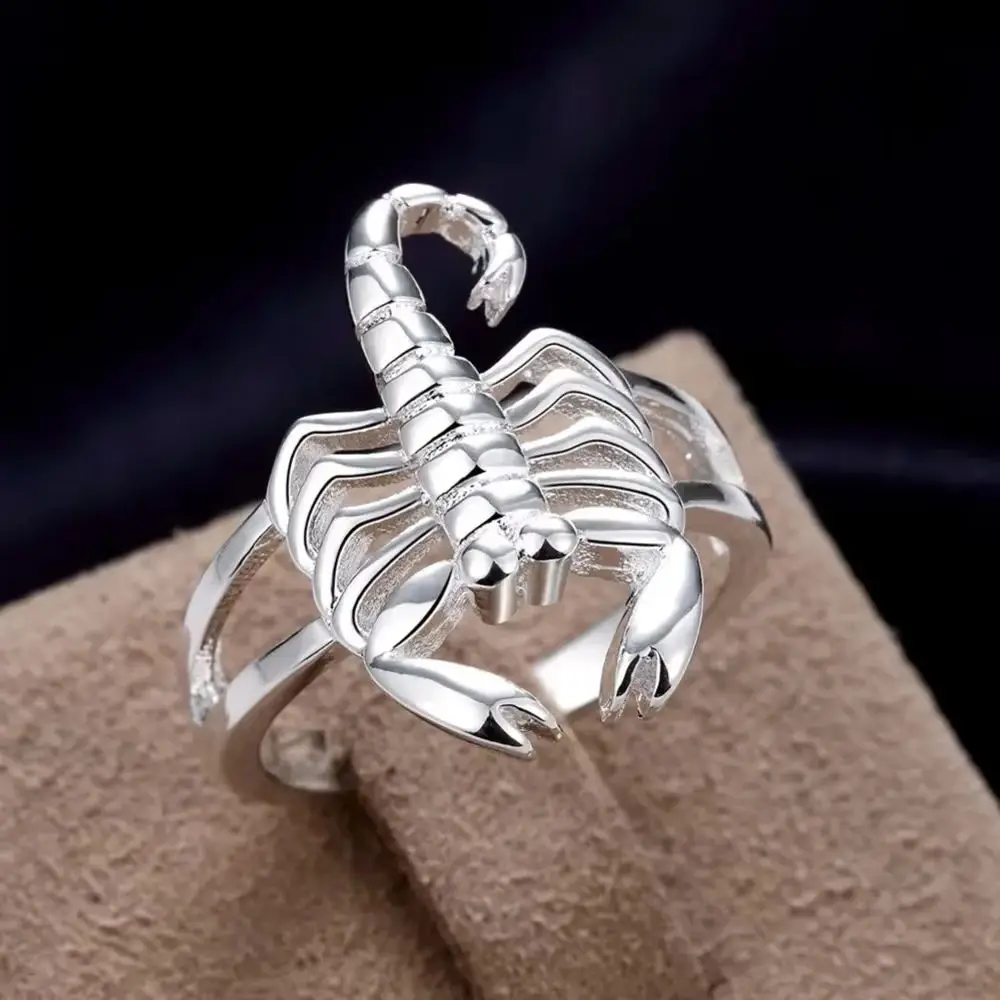 

Новый список, изысканные кольца со скорпионом из стерлингового серебра 925 пробы для женщин, модные вечерние рождественские подарки, очаровательные свадебные ювелирные изделия популярных брендов