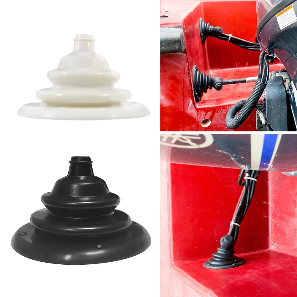 Protective Silicone Cable Boot for Boat Motors Keeps Engine Control Cables Organized in Challenging Environments