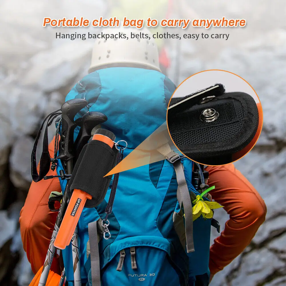 Treasure Hunter Handheld Metal Detector Pinpointer Pointer Probe Anti-scratch Metal Pinpointing Waterproof 360 Degree Scan