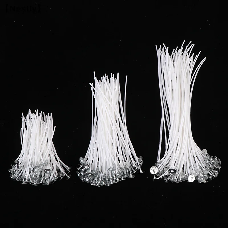 100Pcs for Candle Making Coated with Natural Soy Making Wicks〔Nest〕