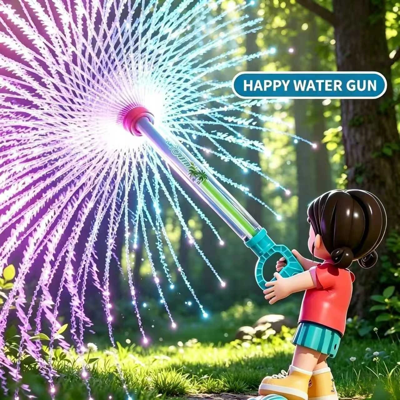 Fun Spray Water Pull-Back Water Gun Outdoor Splash Games for Pool Lawn Activities Summer Interactive Water Spray Toys