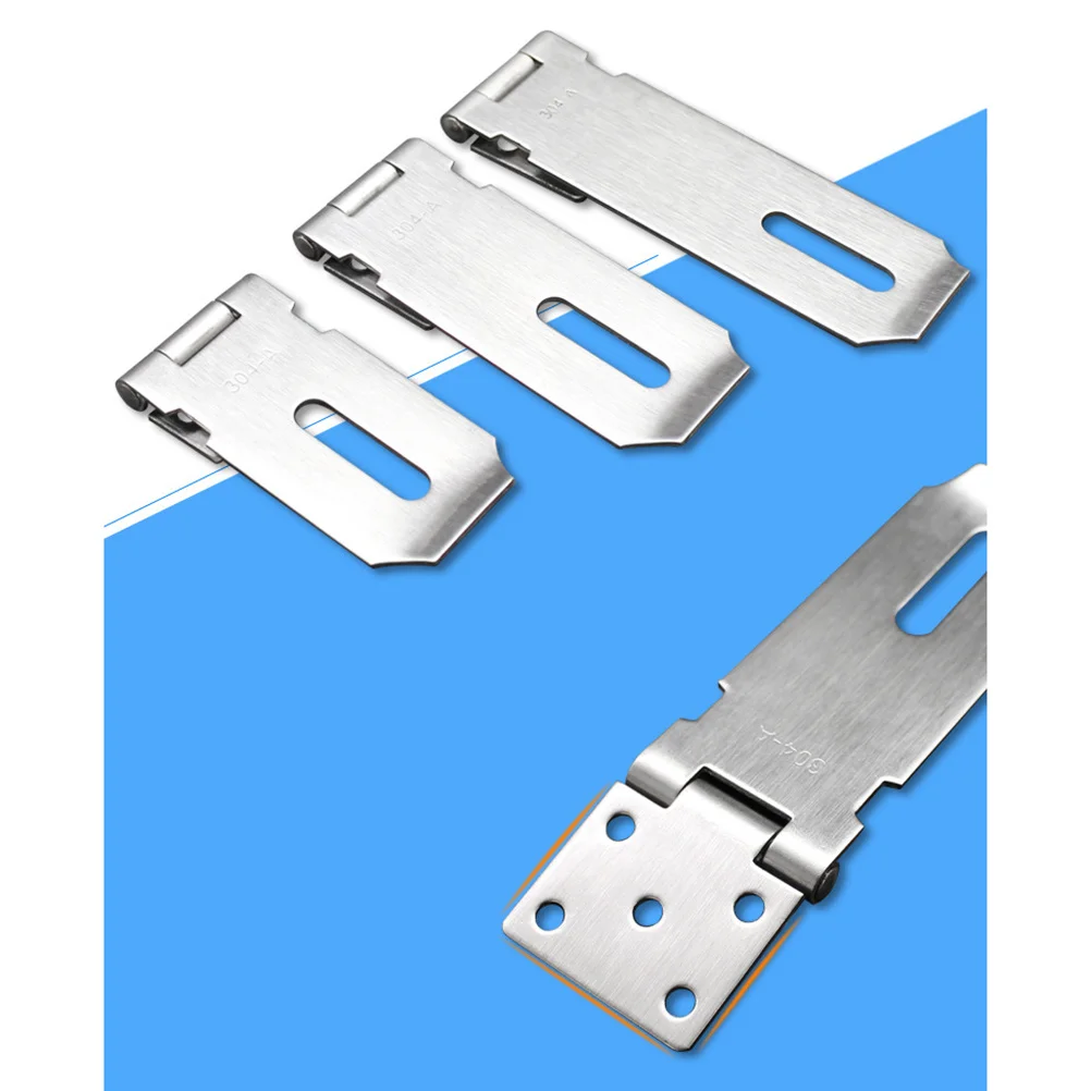 

2Pcs 5 Inch Heavy Duty Stainless Steel Lock Hasp Corrosion Resistant Door Clasp for Gates Storage Containers Secure Fastening