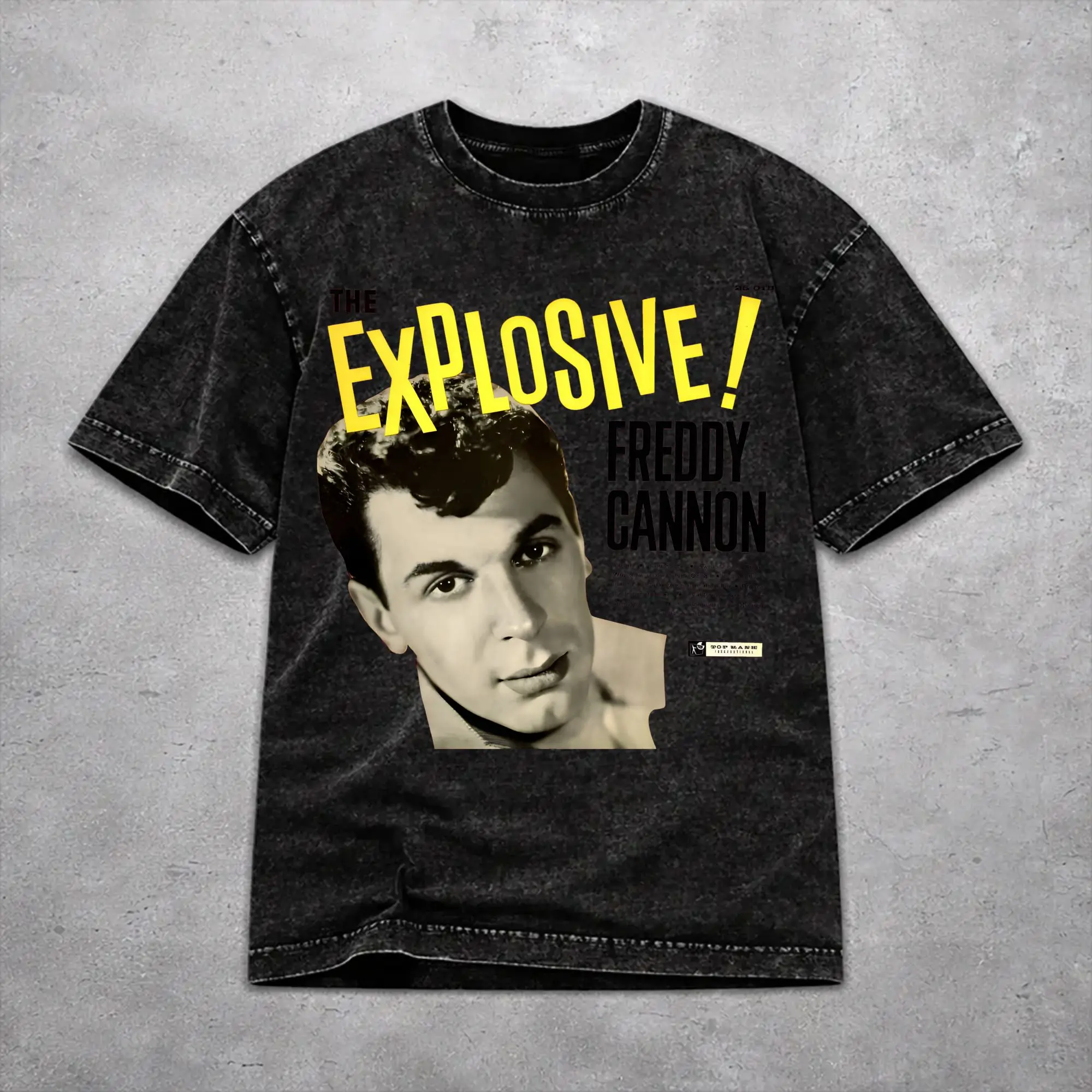 Men Women Wased T-shirts 1950s Rock Star Freddy Cannon Printed T Shirt Outfit High Street  Tee Shirt