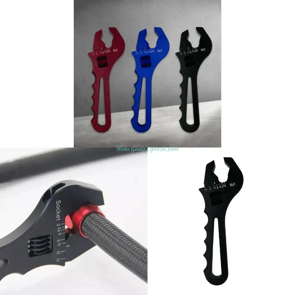

E74E Adjustable Wrenc Wrench Lightweight Aluminum Wrench 3AN-16AN Hose Fitting
