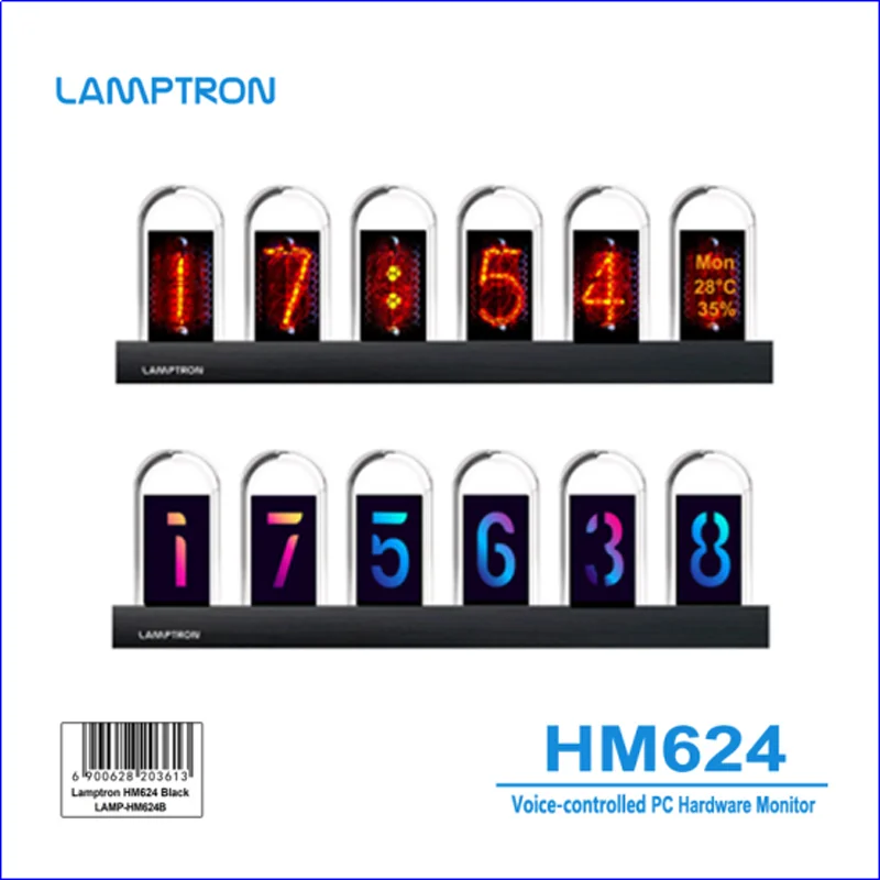 LAMPTRON HM624 voice-interactive computer hardware monitoring screen 2.4 inches*6