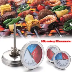 300 Barbecue BBQ Smoker Grill Thermometer Temperature Gauge Stainless Steel