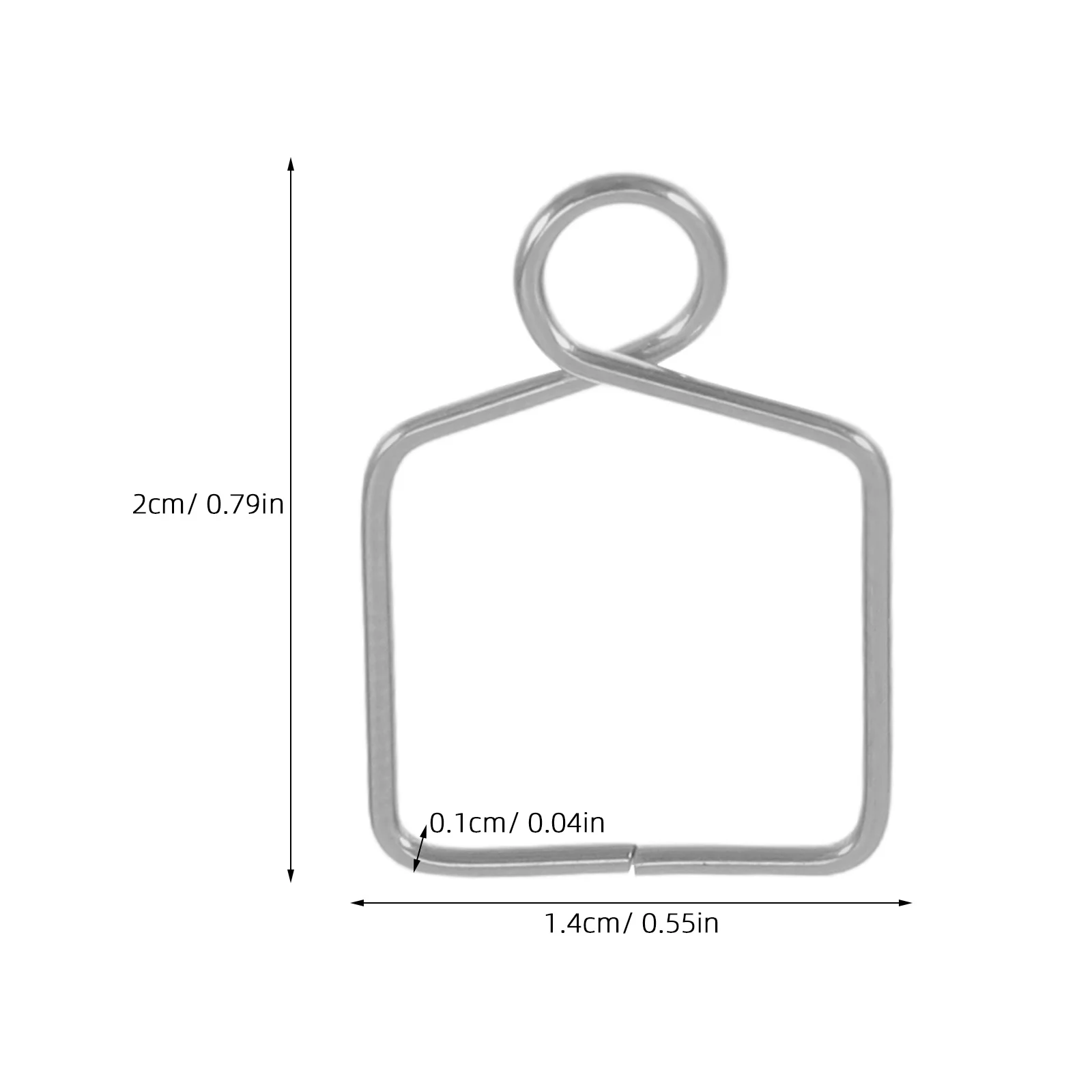 100 Stück Kronleuchter-Kristallklammern, Metallbefestigung, 14 mm, silbernes Prisma, Verbindungsteile für den Austausch von Lampen, Deckenbeleuchtung