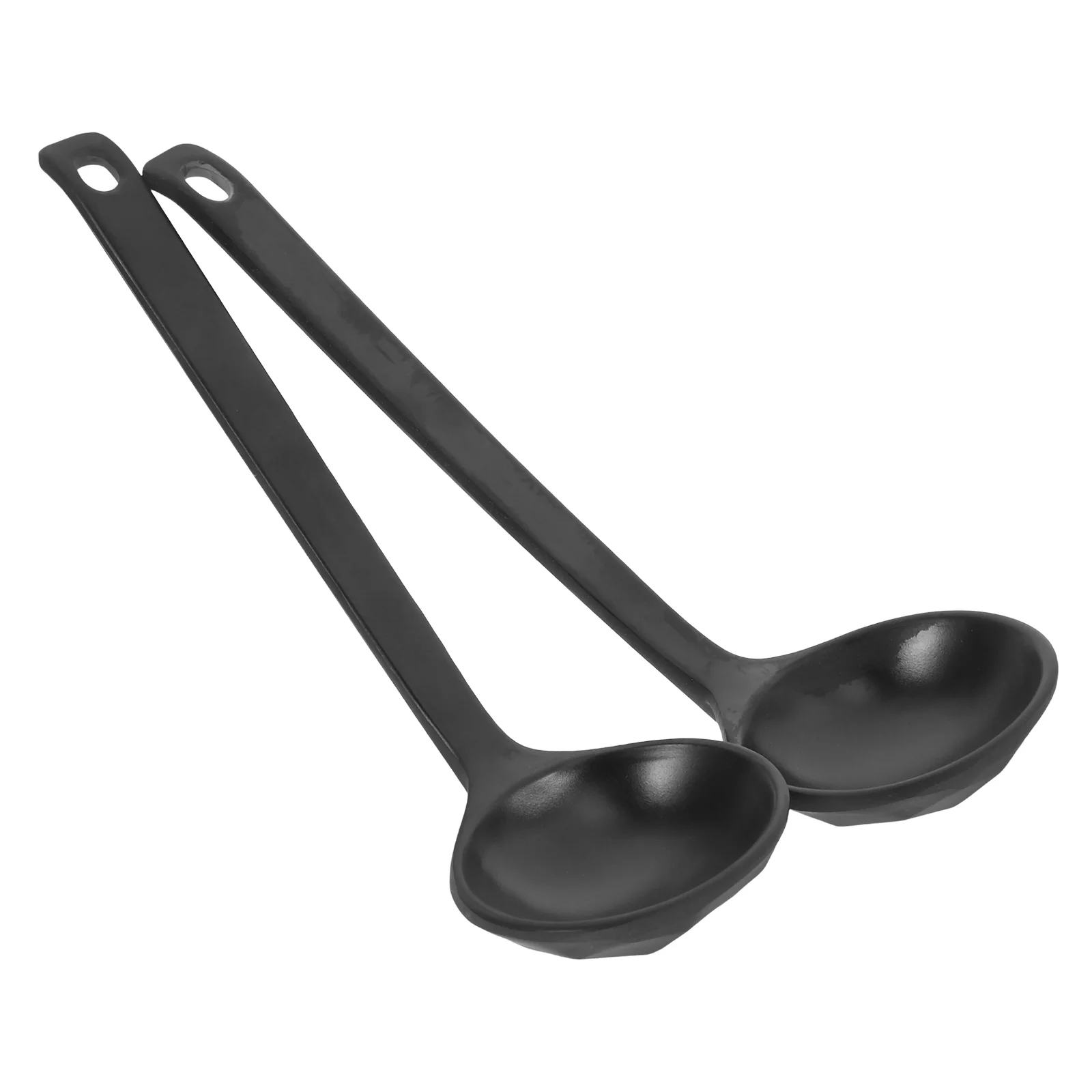 2pcs Soup Ladle Chinese Wonton Spoon Japanese Soba Spoon Rice Spoon Ramen Noodle Soup Spoon for Cooking Stirring Pouring