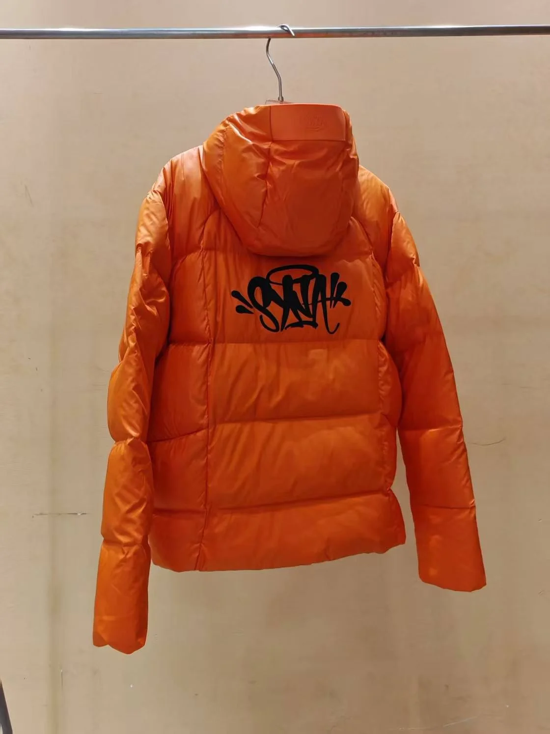 Syna World Orange Hooded down Jaet American Street Sle New Arrival Autumn Winter Thiened Warm Soft Comfortable Ci Casual