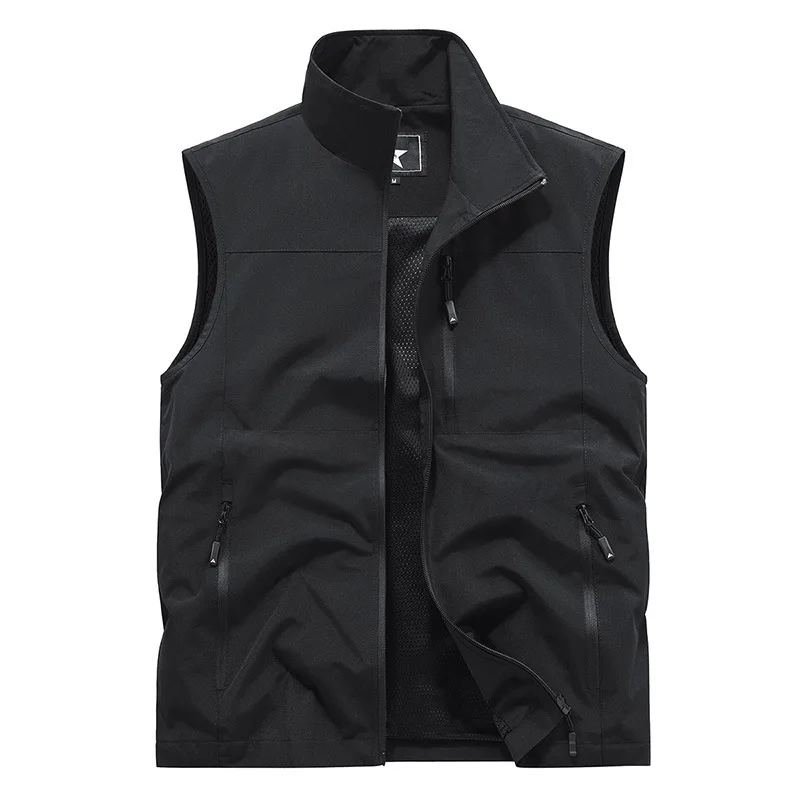 New Summer Men Outdoor Cargo Vests Thin Mesh Breathable Waistcoats Climbing Sleeveless Jackets Male Sportswear Casual Vests 6XL - Image 5