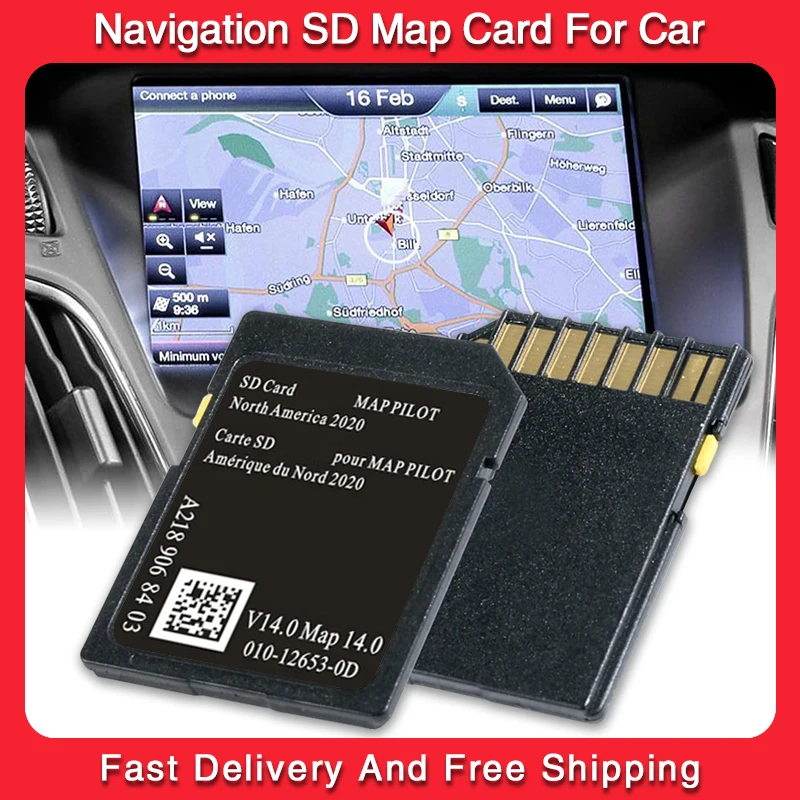 Maps Version14 for Mercedes AMG B-Class CLA CLS GLA Navigation SD GPS Card USA/CAN/MEX Maps A2189068403 Free Delivery