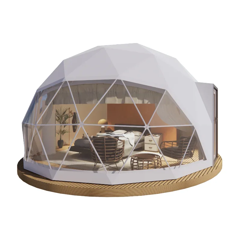 

Diameter 5m Transparent Igloo Glamping Tent Luxury Safari Resort Dome Tent