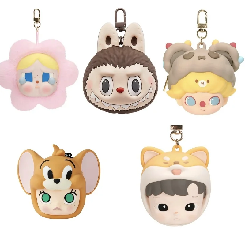 

Anime Labubu Dimoo Date Day Crybaby Headphone Bag Cute Hanging Accessory Headphone Case Kawai Anime Peripherals Birthday Gifts