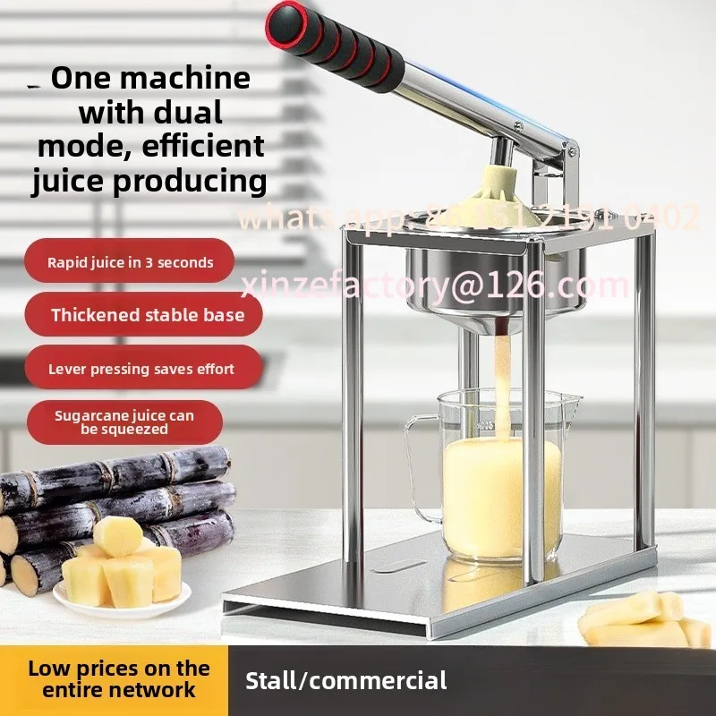 

Customizable 1pcs Orange Juice Extraction Kitchen Fruit Shop Stainless Steel Manual Juicer Commercial Hand Press Squeezer