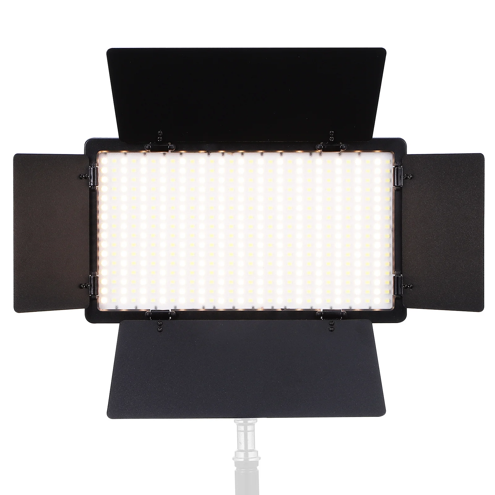 

Portable LED Flat Panel Light Adjustable Brightness Color Temperature Photography Light with Barn Doors Rechargeable