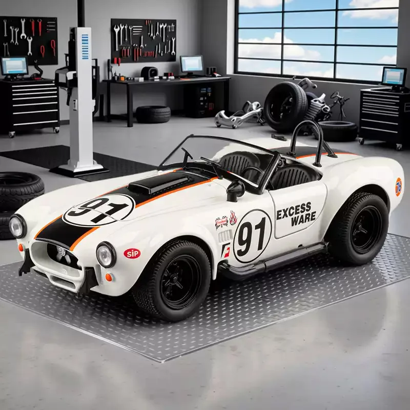 

Реплика Shelby Cobra, модель автомобиля из сплава, масштаб 1:24, кабриолет, ретро-коллекция, классический автомобиль, игрушечная машинка, подарок для мальчика на праздник или день рождения