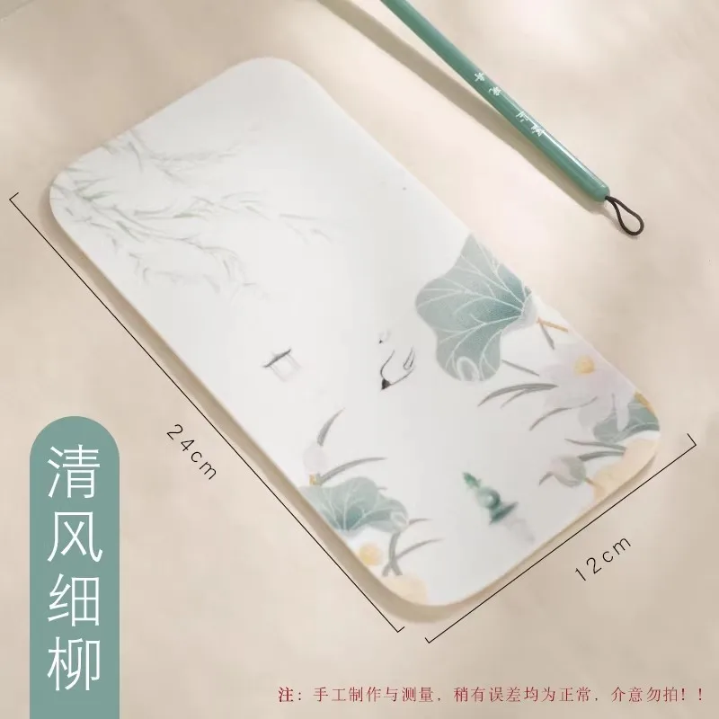 Chinese Style Wrist Rest Pillow for Calligraphy Felt Pad Mini Arm Rest Brush Writing Support Ergonomic Desk Decor 12x24 cm