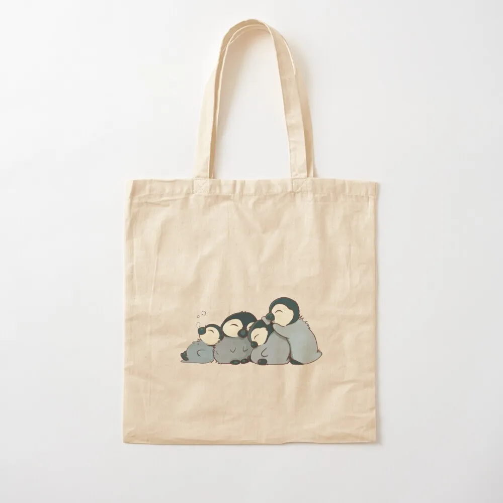 Pile of penguins Tote Bag tote screen men Women's