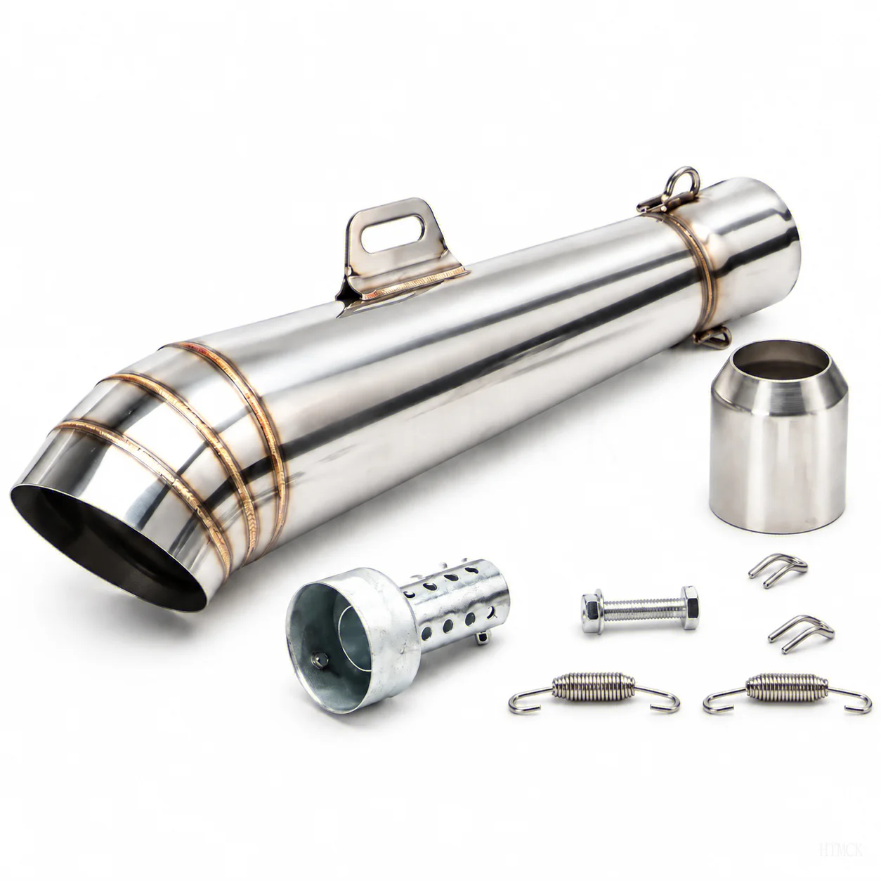 HTMCK Universal 51mm motorcycle GP exhaust muffler DB kille for FZ1 R6 R15 ZX6R ZX10 Z900 1000 CBR1000 GSXR1000 with DB killer