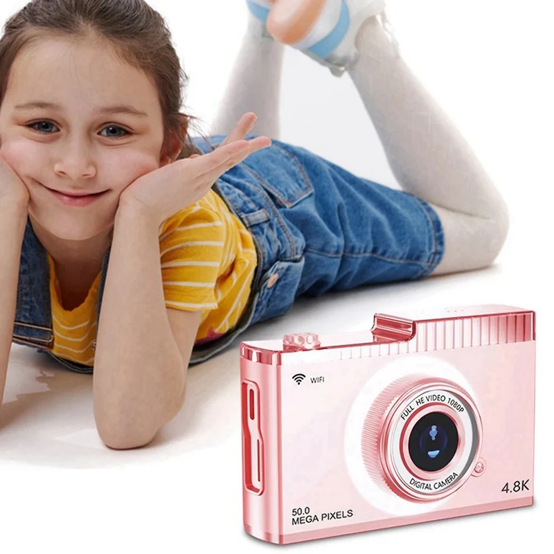 3CGRO-4K FHD 50MP Digital Camera Auto Focus Camera 2.4Inch IPS Screen WIFI Compact Camera With Fill Light For Students