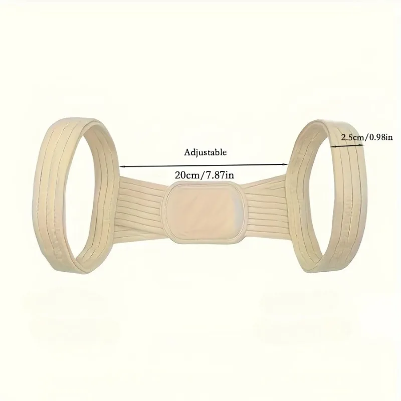 สายรัดพยุงหลังแบบปรับได้สําหรับผู้ชายและผู้หญิง - รั้งพยุงหลังแบบยืดหยุ่นสําหรับการยืนและนั่ง