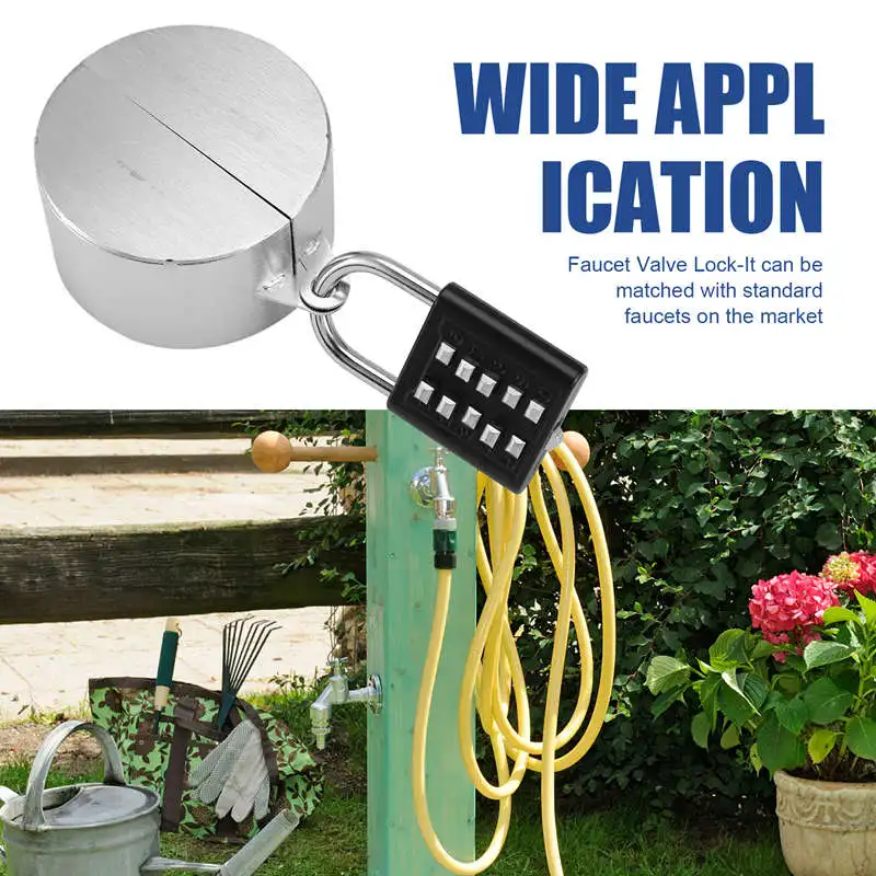 Gate Valve Lock (Password Lock), Anti-Theft Water-Faucet Lock-Water Lock, Outdoor Children's Faucet Lock