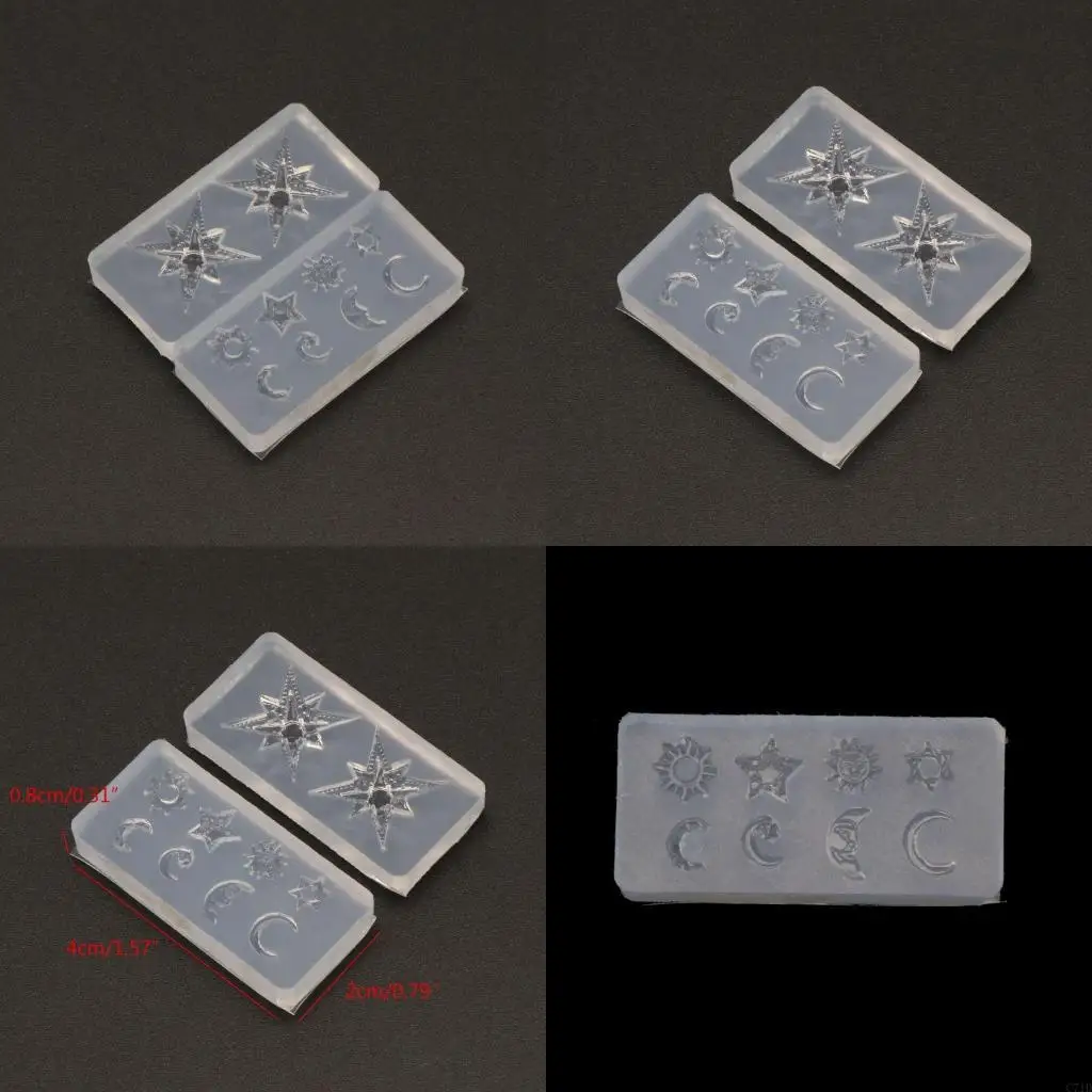 

DIY Мини Луна Звезда для Солнца Креативная Смола Плесень Планета Тема Ювелирные Наполнители