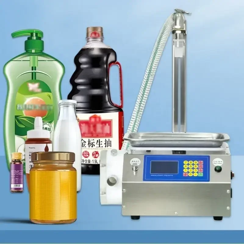 

Машина для взвешивания A16 Автоматическая машина для наполнения для малого бизнеса с толстой маслом, клеем для съедобного масла и слизи