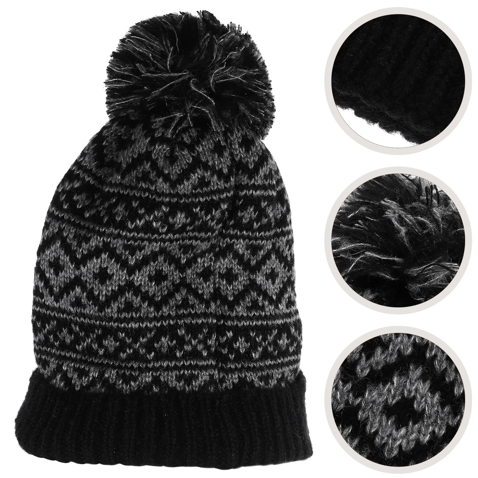 

Warm Knitted Beanie Hat Cotton Thermal Cap For Winter Outdoor Skiing Hat Women Men Unisex Gift Winter Knitted Caps