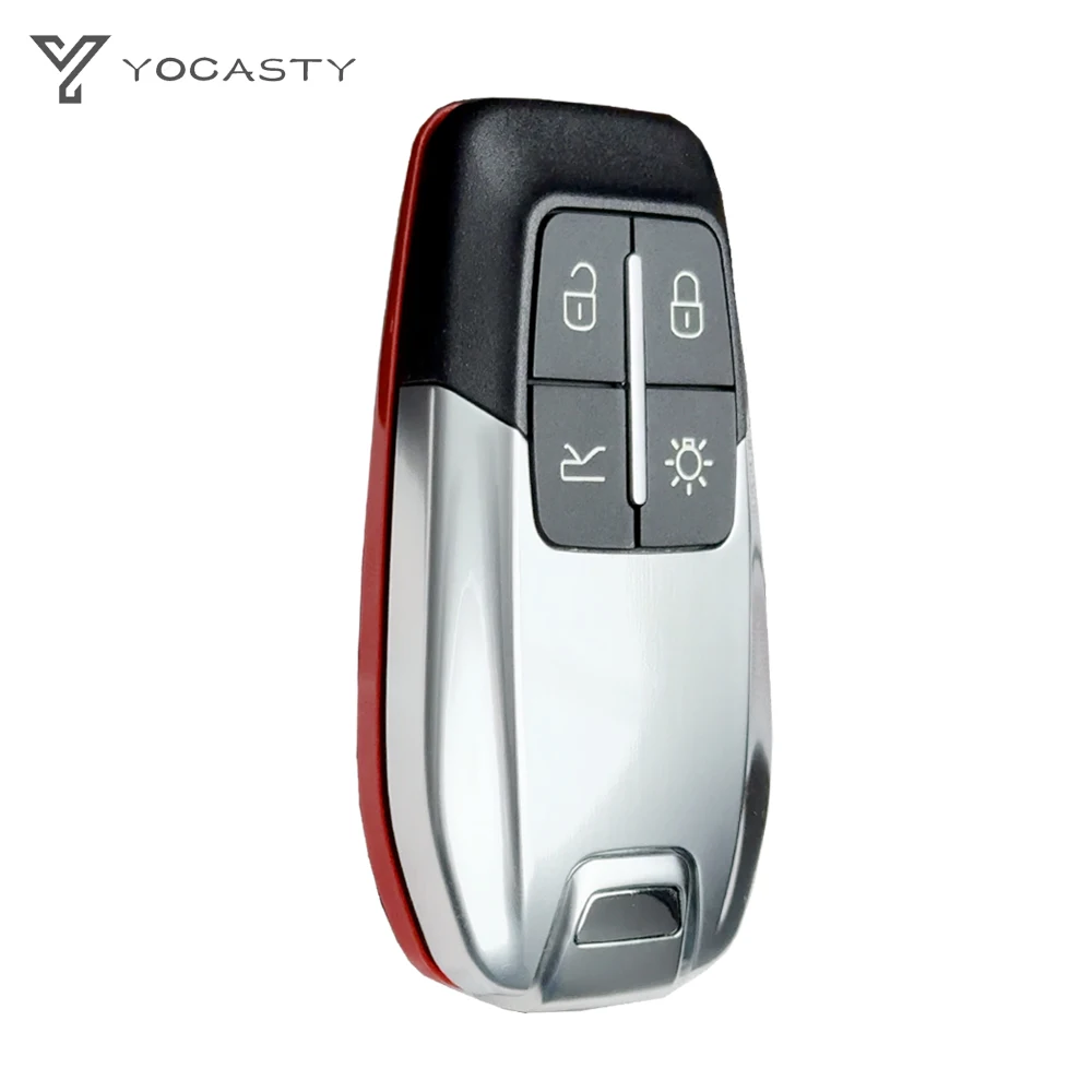 YOCASTY CS094004 Remote Fob Car Key Shell Case Cover 4 button For 2014-2020 Ferrari 458 588 488GTB LaFerrari NO Logo