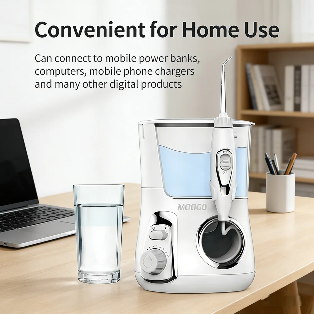 

Профессиональный настольный ирригатор для полости рта, 10 режимов, 800 мл, ирригатор для воды, домашний стоматологический очиститель для контроля зубного камня и здоровья десен