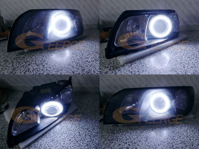 For Volvo C30 C70 2006 2007 2008 2009 Excellent Day Light Ultra Bright COB Led Angel Eyes Kit Halo Rings - view 4