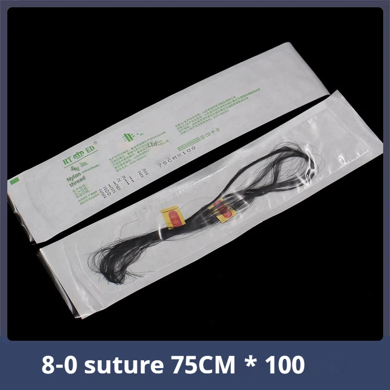 ด้ายโพลีเมอร์ตาสองชั้นฝังด้ายเย็บไนลอนเครื่องสําอางผ่าตัด
