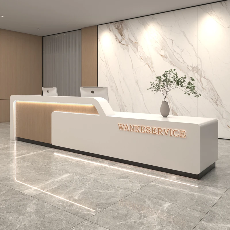 

Beauty Luxury Bar Reception Desk Hair Salon Executive Office Commercial Reception Desk Hotel Strador Oficina Shop Furniture HDH