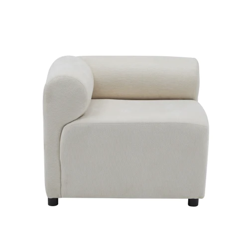 #4-Piece Convertible L-Shaped Modular Sectional Chenille Sofa Set For Apartment & Hotel Living Rooms