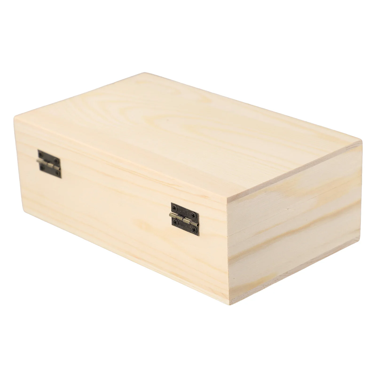 Practical Wooden Storage Box 1PC Handicrafts Party Supplies Pine Wood Decorated Desktop Storage Craft Projects