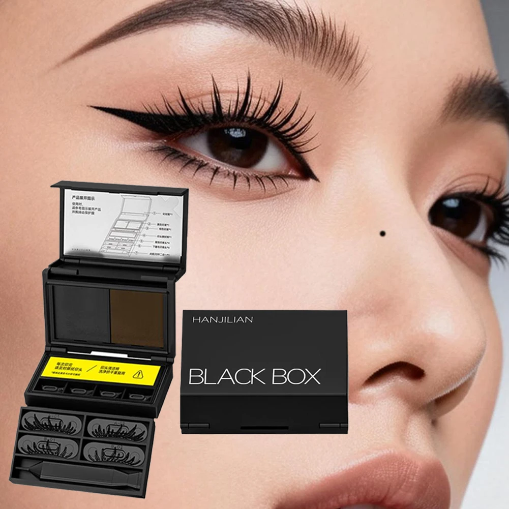 3-in-1 Lower Eyelash Stamp Eyeliner & Mole Non-Slipping Portable Fast Application Natural Long-lasting Eye Makeup Set 2026 New