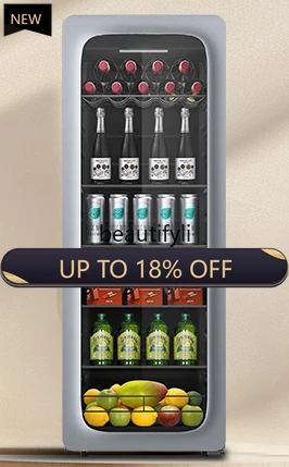 

FF 150 liters energy bar household living room tea beverage cabinet small refrigerator office ice bar