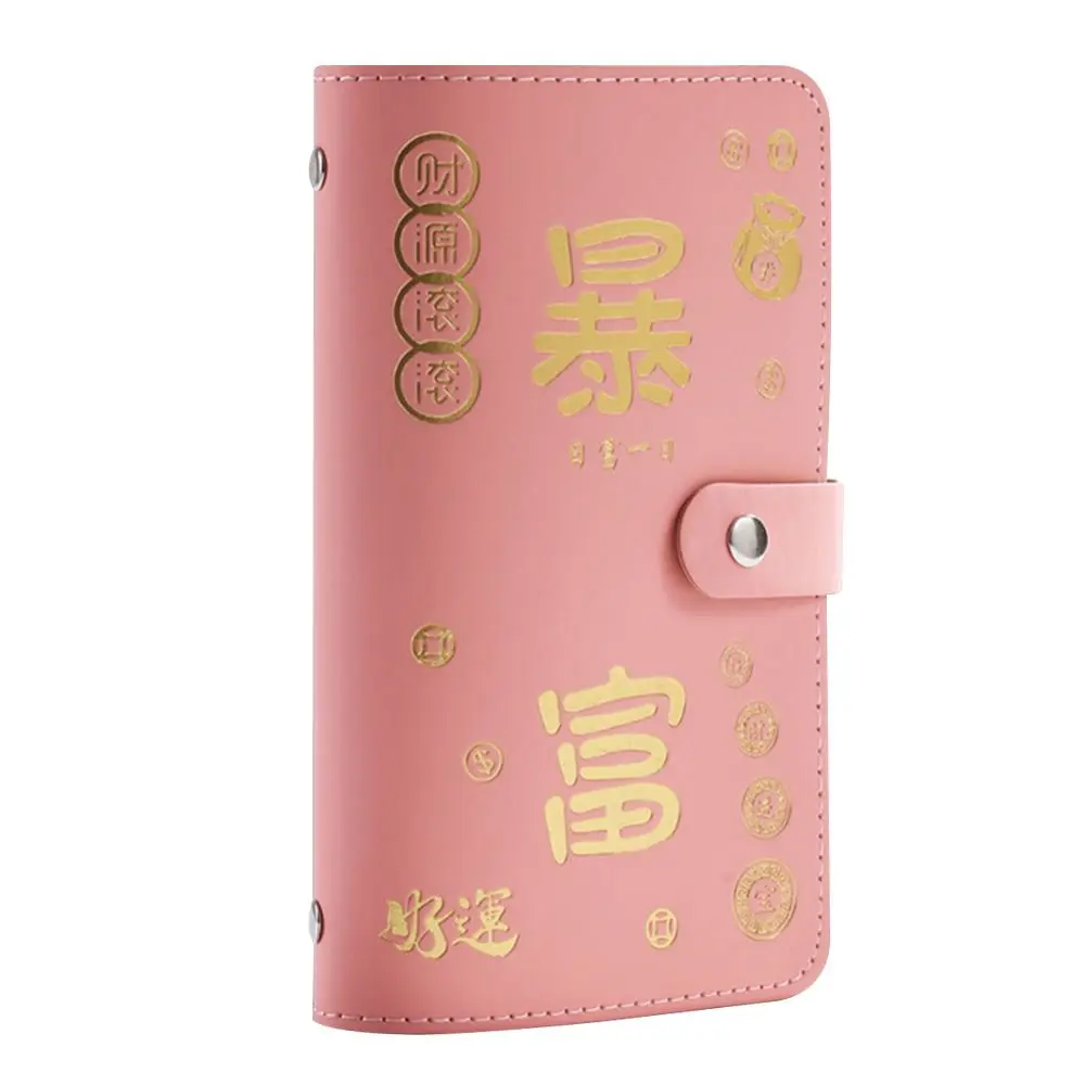 Get Rich Overnight 100 Envelopes Money Saving Challenge PU Large Capacity Savings Binder Waterproof Portable