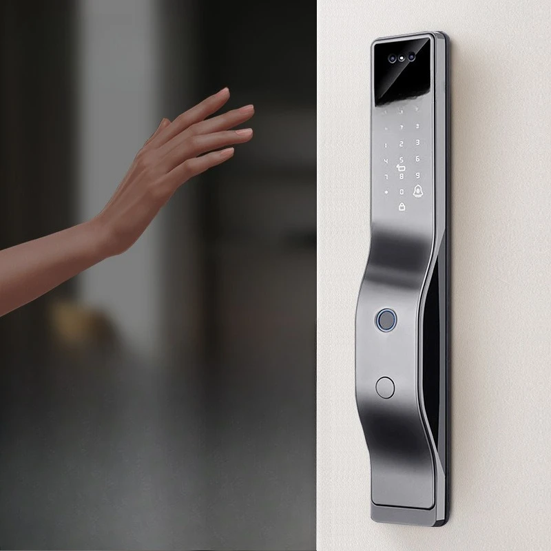 

Palm vein fingerprint lock Household anti-theft door Entry door with monitoring electronic password lock