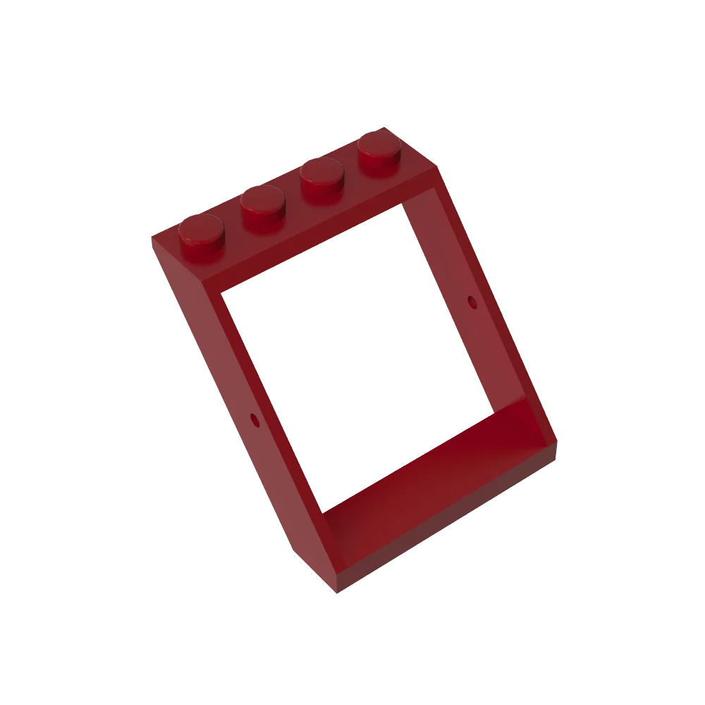GoBricks GDS-2128 Fenster 4 x 4 x 3 Dach, kompatibel mit Lego 4447 DIY pädagogischen technischen Bausteinen