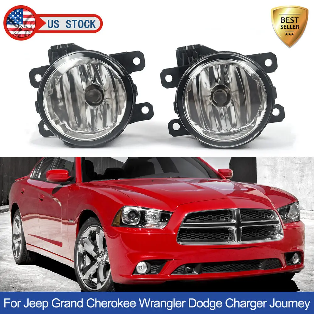 One Pair For Jeep Grand Cherokee Dodge Journey Charger Halogen Fog Lights Driving Lamps Tail Lamp Assembly 5182026AA